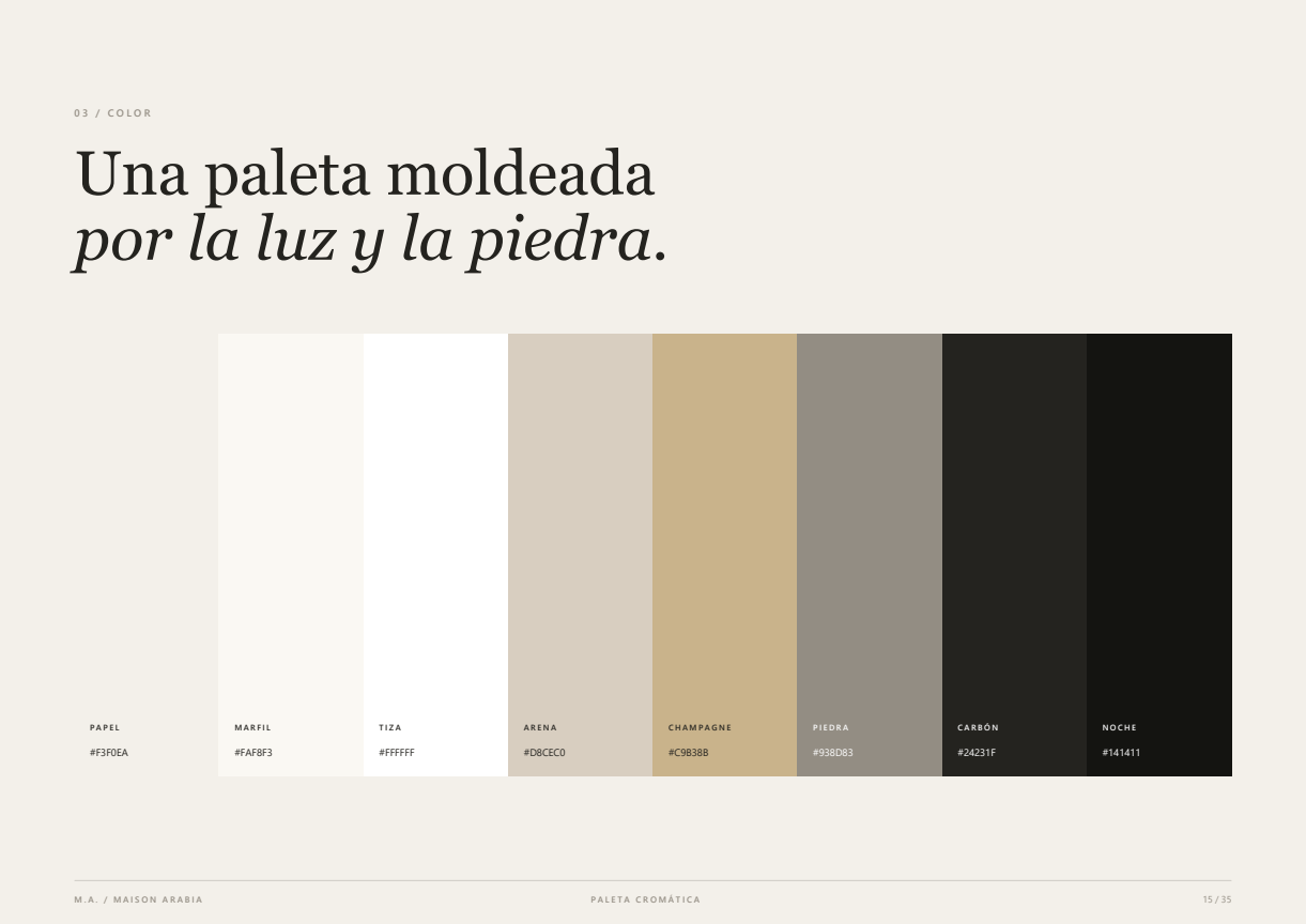 Página de paleta cromática
